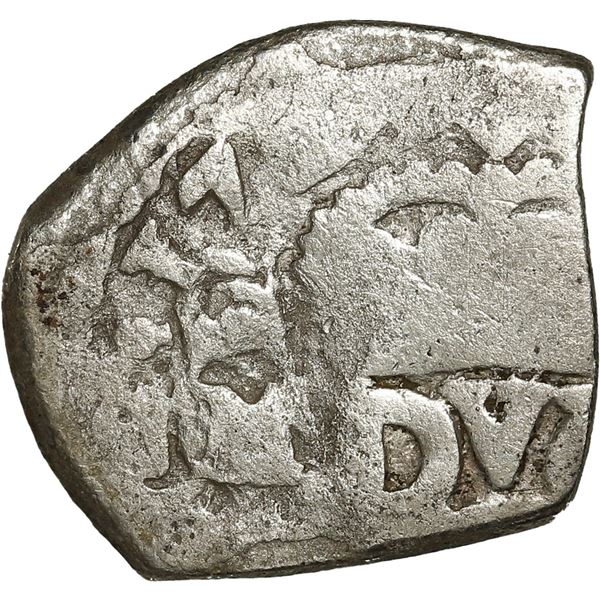 MEXICO, Mexico City, cob ½ real, Philip V, assayer not visible (J), new style (1714-15), ex-Buddy Ma