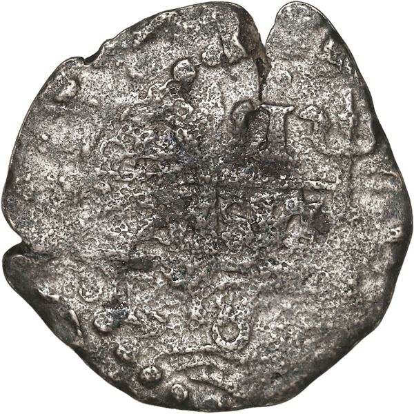 PERU, Lima, cob 1 real, Charles II, assayer not visible, ex-Morse.