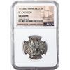 Image 1 : MEXICO, Mexico City, bust 2 reales, Charles III, 1773 FM, NGC Genuine (El Cazador Shipwreck Brown La