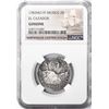 Image 1 : MEXICO, Mexico City, bust 2 reales, Charles III, 1783 FF, NGC Genuine (El Cazador Shipwreck Brown La