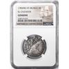 Image 1 : MEXICO, Mexico City, bust 2 reales, Charles III, 1783 FF, NGC Genuine (El Cazador Shipwreck Brown La