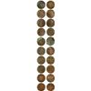Image 1 : INDIA (British), Madras Presidency, lot of ten copper X cash, 1803.