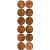 Image 1 : INDIA (British), Madras Presidency, copper lot of six XX cash, 1808.