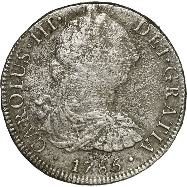 MEXICO, Mexico City, bust 8 reales, Charles III, 1785 FM.