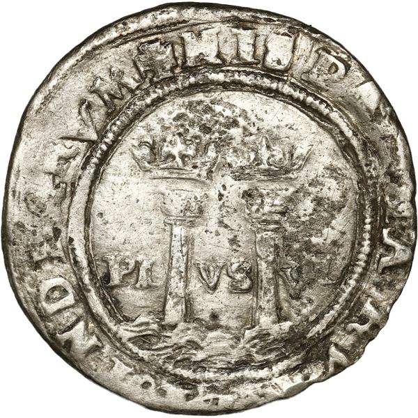 MEXICO, Mexico City, 1 real, Charles-Joanna, "Late Series," assayer oGo to right, mintmark oMo to le