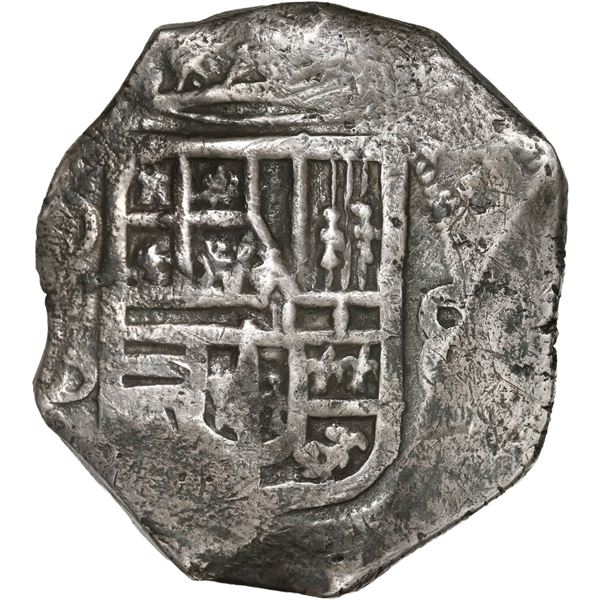 MEXICO, Mexico City, cob 8 reales, Philip IV, assayer D.