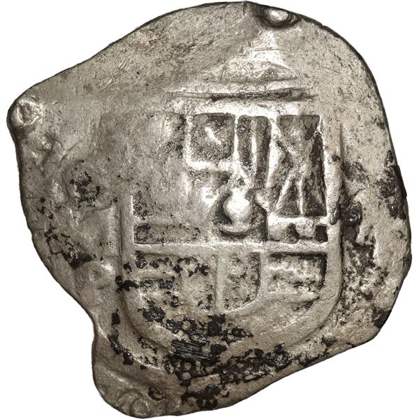 MEXICO, Mexico City, cob 4 reales, Philip IV, assayer P.