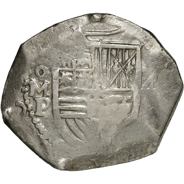 MEXICO, Mexico City, cob 4 reales, Philip IV, assayer P.