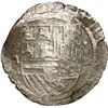 Image 1 : PERU, Lima, cob 2 reales, Philip II, assayer Diego de la Torre, P-ii to left, *-oD to right.