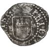 Image 2 : PERU, Lima, cob ¼ real, Philip II, assayer Diego de la Torre, P to left, * to right of castle.