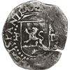 Image 1 : PERU, Lima, cob ¼ real, Philip II, assayer Diego de la Torre, P to left, •D to right of lio