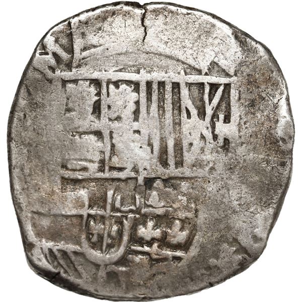 BOLIVIA, Potosí, cob 8 reales, Philip IV, assayer not visible (early 1640s).