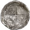 Image 2 : BOLIVIA, Potosí, cob 4 reales, Philip III, assayer not visible (pre-dated period).