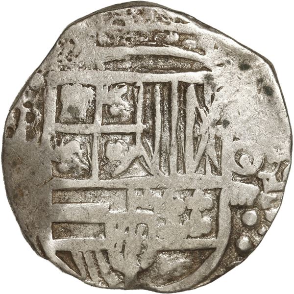 BOLIVIA, Potosí, cob 4 reales, Philip III, assayer not visible (T, 1620s).