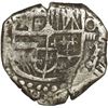 Image 1 : BOLIVIA, Potosí, cob 4 reales, Philip IV, assayer not visible (1620s), quadrants of cross transposed