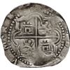 Image 2 : BOLIVIA, Potosí, cob 2 reales, Philip II, assayer B (3rd period), ICG VF20.
