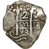 Image 1 : BOLIVIA, Potosí, cob 2 reales, 1693 VR.