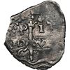Image 1 : BOLIVIA, Potosí, cob 1 real, (1678-79) C/E, rare, NGC XF details / sea salvaged.