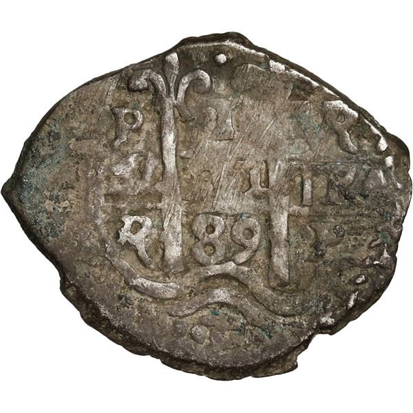 BOLIVIA, Potosí, cob 1 real, 1689 VR.