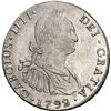 Image 1 : BOLIVIA, Potosí, bust 8 reales, Charles IV, 1792 PR, NGC AU 58.