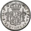 Image 2 : BOLIVIA, Potosí, bust 8 reales, Charles IV, 1793 PR, NGC UNC details / rev spot removed.