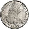 Image 1 : BOLIVIA, Potosí, bust 8 reales, Charles IV, 1793 PR, NGC UNC details / obv scratched.