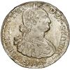 Image 1 : CHILE, Santiago, bust 8 reales, Charles IV, 1806 FJ, NGC UNC details / obv cleaned.