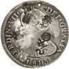 Image 1 : CHILE, Santiago, bust 4 reales, Ferdinand VII (bust of Charles IV), 1813 FJ, with chopmarks from cir