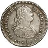 Image 1 : CHILE, Santiago, bust 1 real, Ferdinand VII transitional (bust of Charles IV), 1810 FJ.