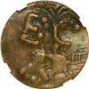 Image 2 : COLOMBIA, Cartagena, copper provisional 2 reales, 1813, with crowned-E.C. countermark on date side, 
