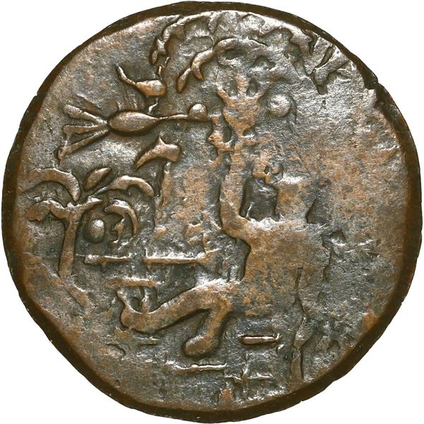 COLOMBIA, Cartagena, copper provisional ½ real, 1813.