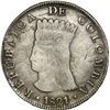 Image 1 : COLOMBIA, Bogotá (Cundinamarca), 8 reales, 1821 JF, no dot below A in mintmark.