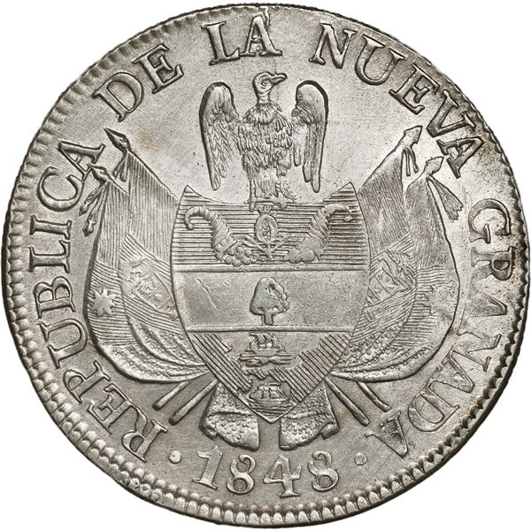 COLOMBIA, Bogotá, 10 reales, 1848.