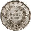 Image 2 : COLOMBIA, Bogotá, 1 peso, 1863.