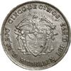 Image 2 : COLOMBIA, Medellín, 5 décimos, 1875, Barré bust, B inside O of ESTADOS, clashed dies.