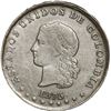 Image 1 : COLOMBIA, Medellín, 5 décimos, 1876, Barré bust, date left over date right.