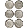 Image 1 : COLOMBIA, Medellín, lot of three 5 décimos, 1873, Barré bust, reversed fineness.