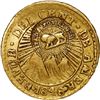 Image 1 : COSTA RICA, San José, gold ½ escudo, "lion" double countermark (Type VI, 1849-57) on a Costa Rica (C
