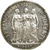 Image 2 : DANISH WEST INDIES, 20 cents, Christian IX, 1905, NGC Genuine / obv scratched, ex-Rudman.