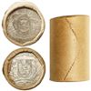 Image 1 : DOMINICAN REPUBLIC, original bank-wrapped twenty-coin roll of 1974 Central American and Caribbean Ga