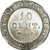 Image 2 : FRENCH GUIANA, struck at the Paris mint, billon 10 centimes, Louis Philippe I, 1846-A, NGC MS 65.
