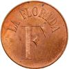 Image 1 : GUATEMALA, Pochuta, copper 1 real token, ca. late 1800s, La Florida / Wyld Hermanos, PCGS MS64 Red-B