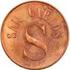Image 1 : GUATEMALA, Pochuta, copper 1 real token, ca. late 1800s, San Carlos / Wyld Hermanos, PCGS MS64 Red-B