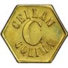 Image 1 : GUATEMALA, Pochuta, brass hexagonal ½ real token, ca. late 1800s, Ceilan Colima / Wyld Hermanos, PCG