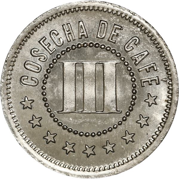 GUATEMALA, Xolhuitz (Quetzaltenango), copper-nickel 3 centavos token, late 1800s(?), Finca la Soleda
