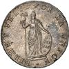 Image 1 : PERU, Cuzco, 8 reales, 1827 GM, NGC AU details / obv rim damage, ex-Almenara.
