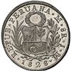 Image 2 : PERU, Lima, 8 reales, 1828 JM, NGC UNC details / rev spot removed, ex-Almenara.