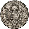Image 2 : PERU, Cuzco, 8 reales, 1830 G, NGC XF 40, ex-Almenara.