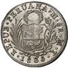 Image 2 : PERU, Lima, 8 reales, 1835 MT, NGC UNC details / obv cleaned, ex-Almenara.
