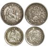 Image 1 : PERU, Lima, lot of two minors of assayer YB: 1 real 1859 and ½ real 1860.